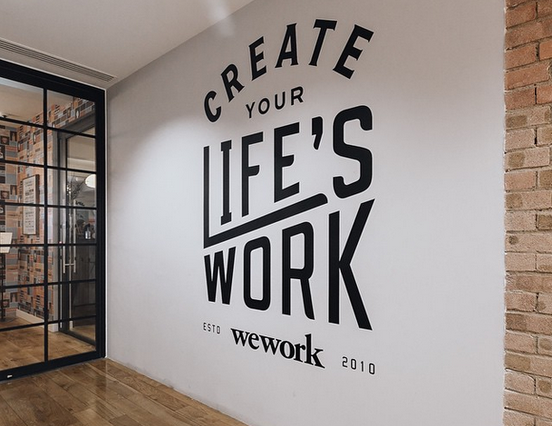 WeWork Motto on Wall