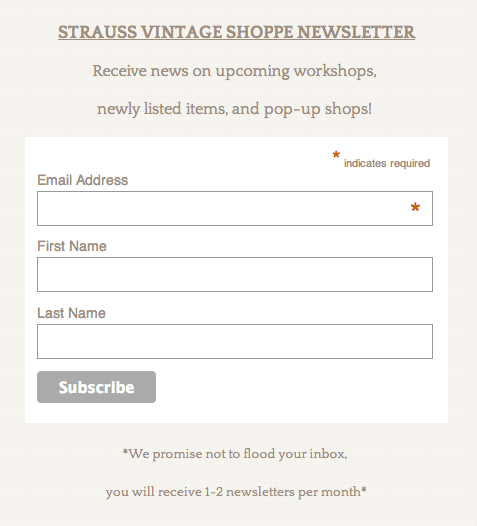 MailChimp Newsletter Signup Example