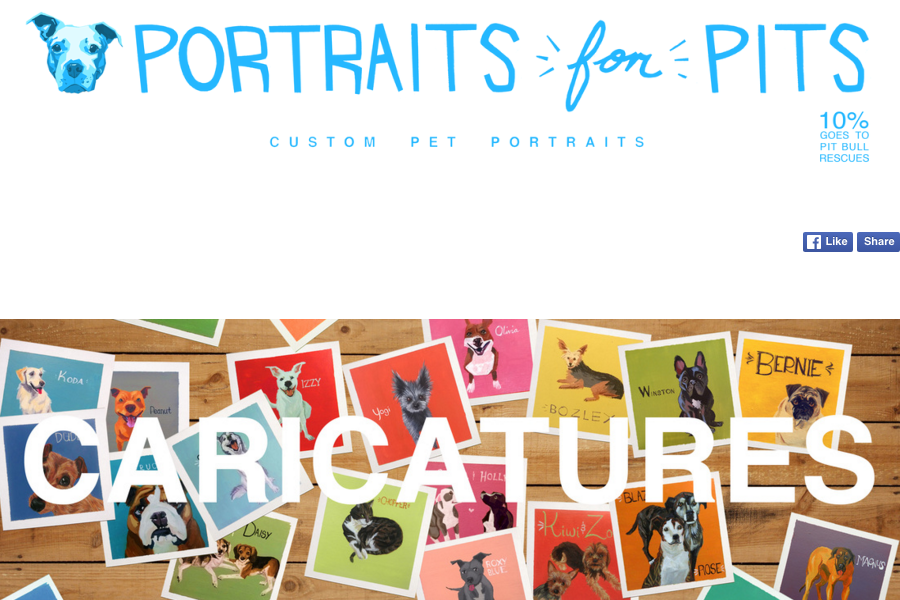 Portraits for Pits Online Porfolio