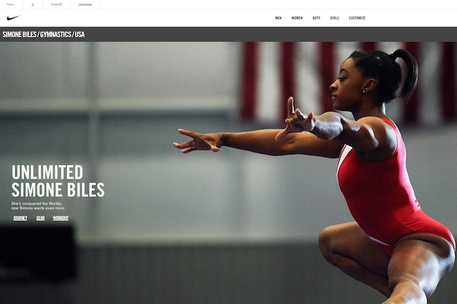 Nike Advertisement for Simone Biles 